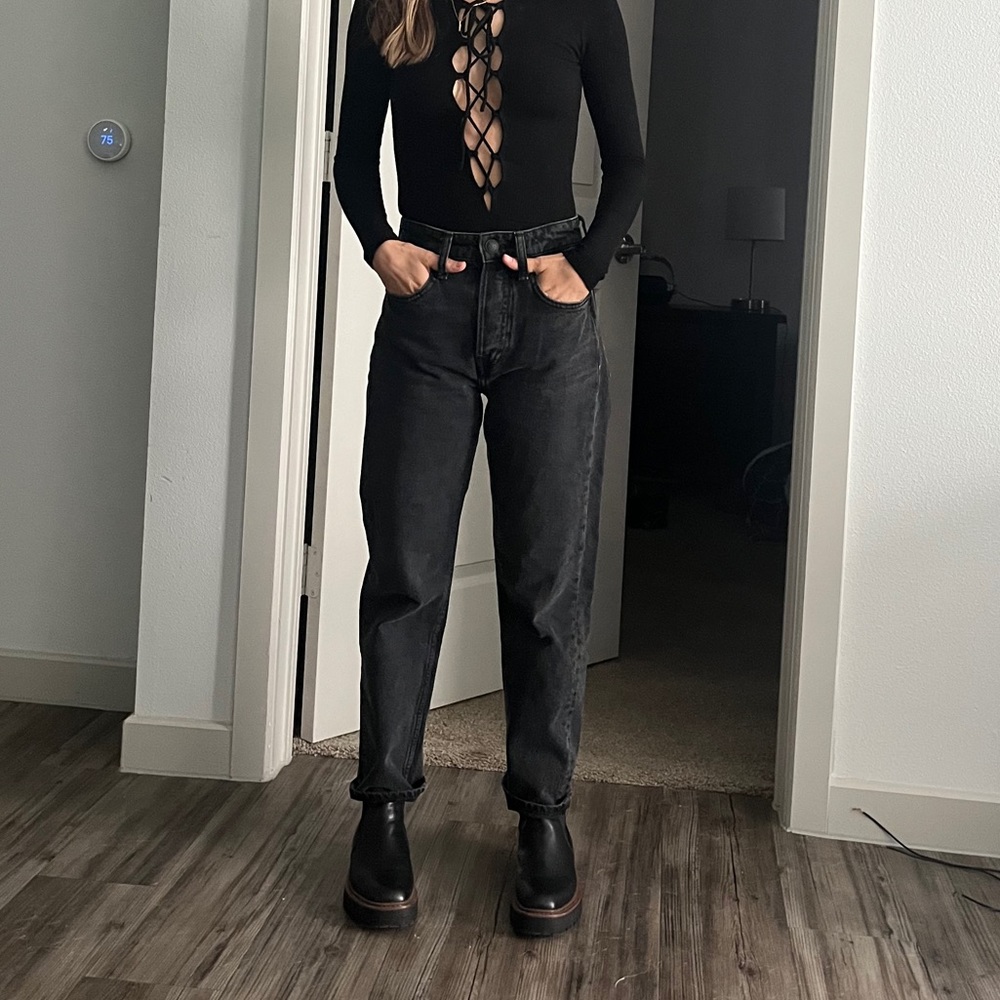 NEW Rag & Bone Maya High-Rise Slim - Black Originally 225.00